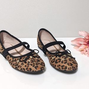 Ruby & Bloom Leopard Ballet shoes SZ 2